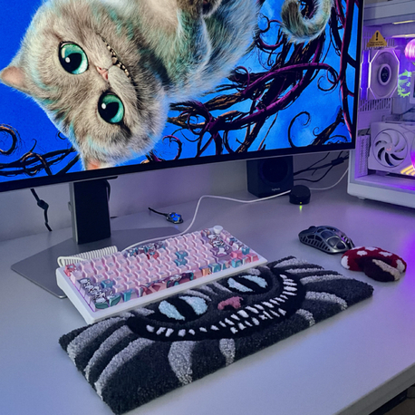 Cheshire cat keyboard rugs