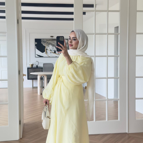Balon Kol Takım Butter Yellow