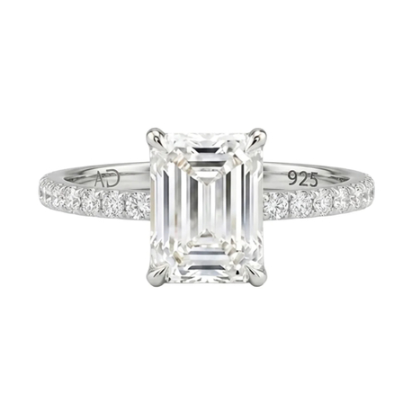 1.6CT | EMERALD CUT ETERNİTY YÜZÜK 