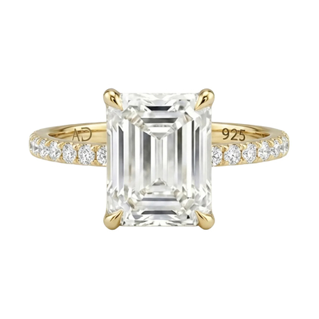 2.5CT | EMERALD CUT ETERNİTY YÜZÜK