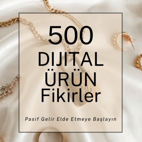 500 Dijital Ürün Fikri Listesi | (PDF)