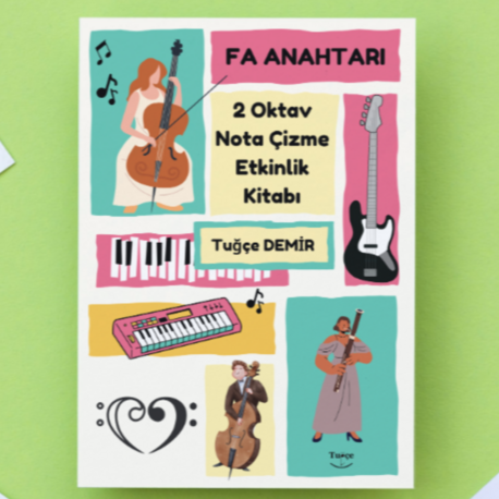 Fa Anahtarı Nota Çizme Etkinlik Kitabı