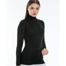 Uzun Kol Yarım Boğazlı Body