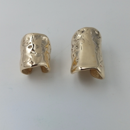 Organik Dokulu Deliksiz  Kıkırdak Küpesi (Ear Cuff) – Tasarım & Kişiye Özel El Yapımı

