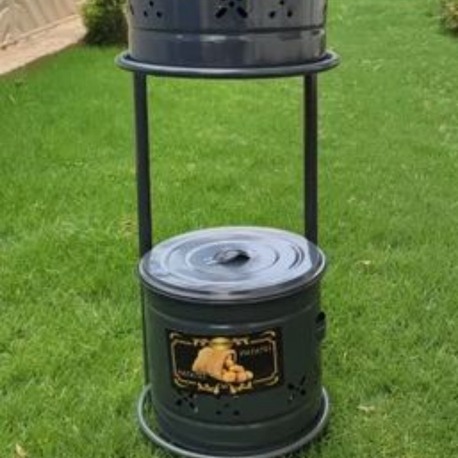 Patateslik Soğanlık Metal Paslanmaz En 25CM Boy 65 cm Kaçmaz Fırsat One Size