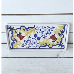 Çok amaçlı çini tepsi / dolce gabana desen