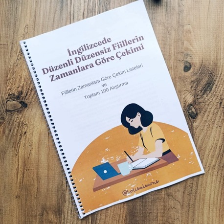 İngilizcede Düzenli-Düzensiz Fiillerin Zaman Çekimler+100 Alıştırma