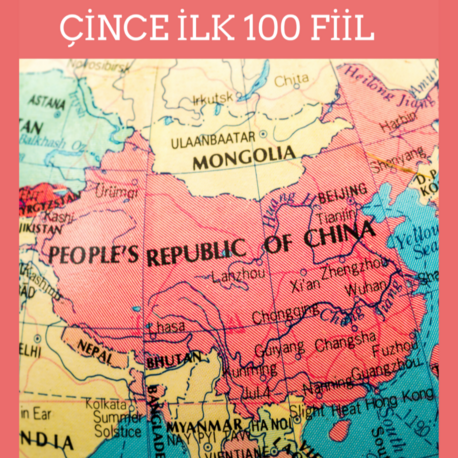 Çince ilk 100 Fiil A1-B1 Seviye + 10 Hikaye ve Sözlük (41SF)