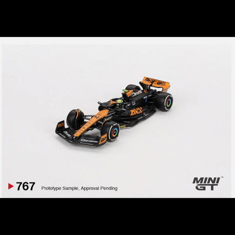 Mini Gt 767-McLaren MCL60 #4 Lando Norris 2023 F1 2023 Japanese GP 2nd Place