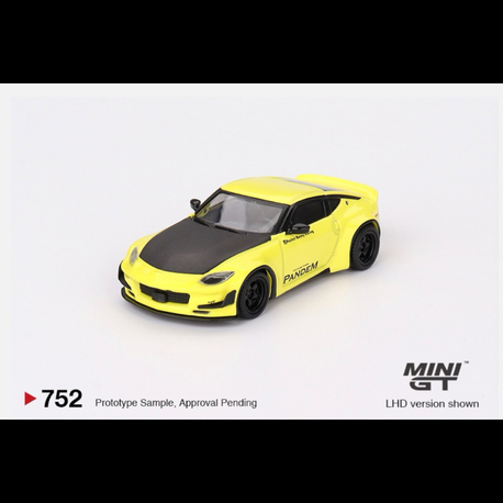 Mini Gt 752-Nissan Z Pandem Ikazuchi Yellow