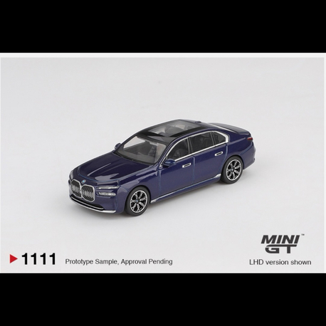 Mini Gt 1111-BMW i7 xDrive60 Tanzanite Blue Metallic