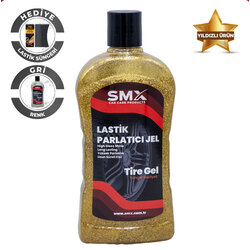 SMX Simli Jel Lastik Parlatıcı 500 Ml + Sünger Hediye