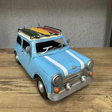 Metal Mini cooper 3 sörf tahtası retro