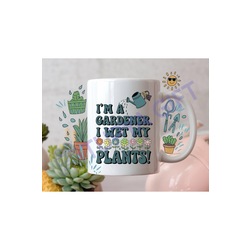 Bahçıvanlar İçin Eğlenceli Kupa - I Wet My Plants