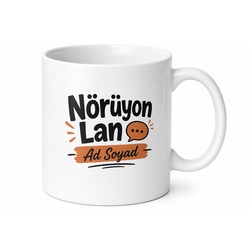 Nörüyon Lan Yazılı İç Anadolu Şiveli Esprili Kahve Kupası Hediye Bardak