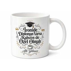 I Have A Degree In Sarcasm Temalı İroni Derecem Var Baskılı Porselen Kupa Bardak Hediye