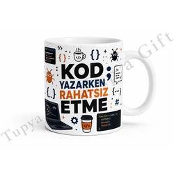 Yazılım Geliştiriciye Hediye Komik Yazılı Baskılı Kupa Bardak Programcı Hediyesi