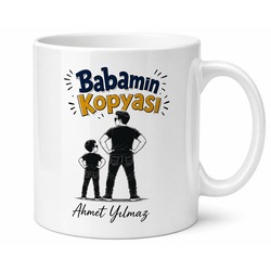 Babamın Kopyası Yazılı Esprili Kupa Bardak Babalar Günü Hediyesi