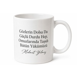 Gözü Yaşlı Baba Yazılı Duygusal Kupa Bardak Babalar Günü Hediye