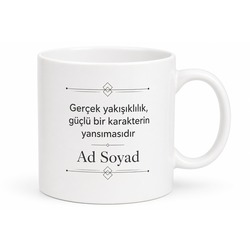 Yakışıklı Erkeklere Özel Sade Tasarım Kupa Bardak Hediye