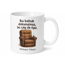 Baba Koltuğu Temalı Eğlenceli Kupa Bardak Babalar Günü Hediyesi