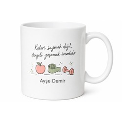 Diyetisyen Olarak Liste Yazanlara Kalori Sayacı Fit Yaşam Kupa Bardak Hediye