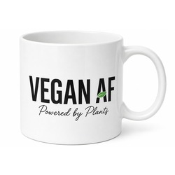 Vegan AF Baskılı Çok Vegan Olanlara Özel İngilizce Çay Kupası Hediye