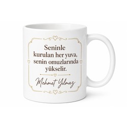 Eşinden Babaya Hediye Özel Tasarım Kupa Bardak Babalar Günü Hediyesi