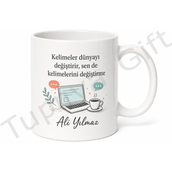 Blogger Hediyesi Baskılı Kupa Bardak Özel Tasarım İçerik Üretici Hediye