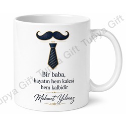 Muhteşem Baba Yazılı Özel Baskılı Kupa Bardak Babalar Günü Hediyesi