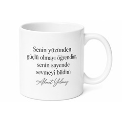 Duygusal Baba Yazılı Hissiyat Temalı Kupa Bardak Babalar Günü Hediye