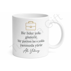Yılın En İyi Patronu Yazılı Baskılı Kupa Bardak Hediye Patron Günü