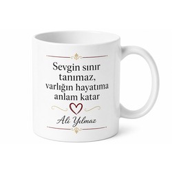 Sınırsız Sevgi Babaya Yazılı Kupa Bardak Babalar Günü Hediyesi