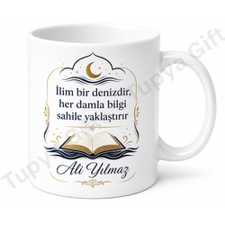 İlahiyat Öğrencisine Hediye Kişiye Özel Baskılı Kupa Bardak İlahiyat Hediye