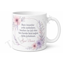 Abla İçin Özel Tasarım Seramik Baskılı Kupa Bardak Kardeş Hediyesi