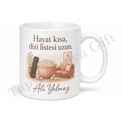 Dizi Sever Temalı Kişiye Özel Baskılı Kupa Bardak Hediye