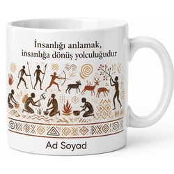 Antropoloğa Hediye İnsanlığın Kökeni İlkel Kabileler Kültürel Evrim Kupa Bardak