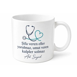 Doktora Özel Kahve Kupası Doktor Hediye Kişiye Özel Baskılı Kupa Bardak