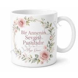 Süper Anne Yazılı Kişiye Özel Baskılı Kupa Bardak Anneler Günü Hediye