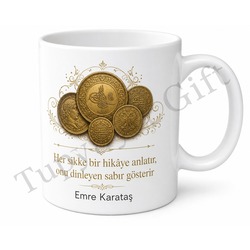 Numismat Hediyesi Kişiye Özel Baskılı Kupa Bardak Koleksiyoncu Hediye