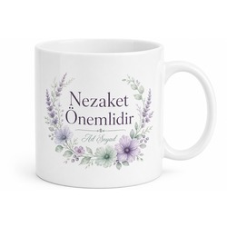 Nezaket Önemlidir Baskılı Kupa Bardak Hediye