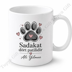 Köpek Temalı Kişiye Özel Baskılı Kupa Bardak Hediye Köpek Severlere