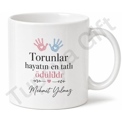 Torun Sahibi Baba Yazılı Kupa Bardak Babalar Günü Özel Hediye Porselen