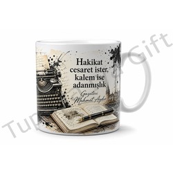 Gazeteciye Hediye Kişiye Özel Baskılı Kupa Bardak Gazeteci Hediyesi