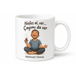 Baba Yoga Yapıyor Yazılı Eğlenceli Kupa Bardak Babalar Günü Hediye