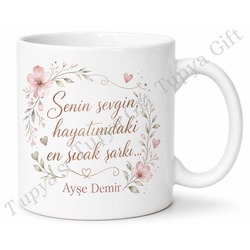 Anne İçin Mesajlı Hediyelik Baskılı Kupa Bardak Anneler Günü Hediyesi