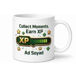 XP Hunter Temalı Tecrübe Puanı Avcılarına İngilizce Kahve Kupası Hediye
