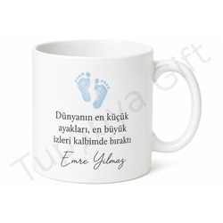 Yeni Babaya Hediye İlk Babalar Günü Özel Kupa Bardak Tasarım Porselen