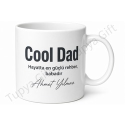 Cool Dad Yazılı Modern Tasarım Kupa Bardak Babalar Günü Hediyesi