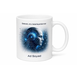 Yapay Zeka Robotik Tasarım Geleceğin Teknolojisi Veri Ağı Kupa Bardak Hediye